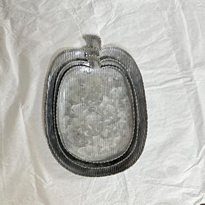 Plateau de service de fruits secs en aluminium coûteux plateau de service de chocolats en métal de finition brillante argentée de haute qualité avec poignée - Product Image 5