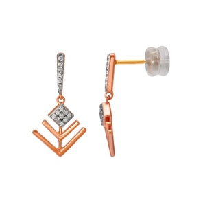 Boucles d'oreilles personnalisées en diamant de laboratoire de forme ronde de 1.0 carats en boucles d'oreilles en or 14 carats pour femmes ensemble de bijoux au meilleur prix - Product Image 2