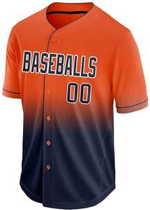 เสื้อเจอร์ซีย์เบสบอลสีกรมท่าเสื้อเบสบอลผ้าโพลีเอสเตอร์แบบแห้งเร็วเสื้อเจอร์ซีย์สีกรมท่า - Product Image 6