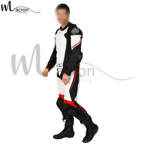 Traje de Motociclismo de Carreras para Hombre de Primera Calidad, 100% Cuero Genuino, Resistente al Viento, para Deportes al Aire Libre - Product Image 3