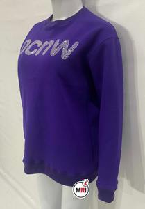 Ncnw เสื้อสเวตเตอร์คอกลมผ้าฝ้าย100% คุณภาพสูงประดับด้วยพลอยเทียมเฟรนช์เทอร์รี่ไซส์ใหญ่พิเศษสำหรับผู้ชายและผู้หญิง - Product Image 2