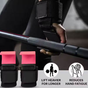 Entraînement de haute qualité poids robuste exercice de gymnastique meilleurs crochets de sangle d'haltérophilie pour l'entraînement de gymnastique crochets de levage - Product Image 3