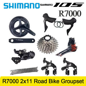 Grupo de Bicicleta de Carretera SHIMANO 105 R7000 2x11, Kit Completo de Aluminio Ecológico con Palancas de Cambio - Product Image 3