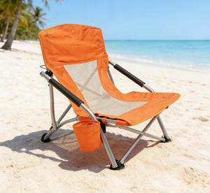 Chaise de <span class=keywords><strong>plage</strong></span> d'extérieur - Pliable et légère <span class=keywords><strong>avec</strong></span> dossier réglable pour la <span class=keywords><strong>plage</strong></span>, la <span class=keywords><strong>piscine</strong></span> et le camping - Product Image 5