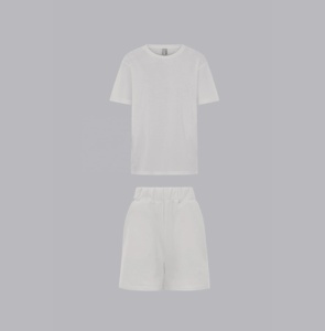 Conjuntos de 2 piezas para mujer, conjuntos para mujer, pantalones cortos informales de verano y camiseta, conjunto de Top y pantalones cortos de manga corta a la moda - Product Image 4