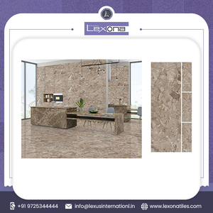 พื้นผิวหินเคลือบเงาขนาด600x1800มม. ทันสมัยกระเบื้องปูพื้นหินอ่อนหรูหรา - Product Image 2