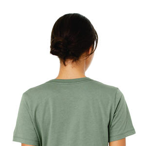 Camiseta ajustada para primavera y verano para mujer, tela viscosa satinada transpirable, Color sólido, ropa de calle teñida lisa, estilo de punto - Product Image 5