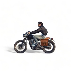 อานจักรยานหนังแท้กระเป๋าแฟชั่นสีน้ำตาล - Product Image 1