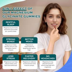 ODM/ OEM <b>Magnesium</b> <b>Gummies</b> Gummy Vitamins 400mg <b>Magnesium</b> Glycinate Private Label Supplement <b>Magnesium</b> Sleep <b>Gummies</b> - Product Image 3