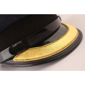 Fast Shipping <b>Caps</b> Peaked for Sale High Quality Hand Embroidered Ceremonial Uniform Wear Officers <b>Peak</b> - Product Image 1