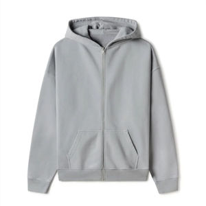 Sudadera con Capucha para Hombre 100% de Alta Calidad, Color Sólido, con Cierre, Tejido Liso Teñido y de Secado Rápido - Product Image 1