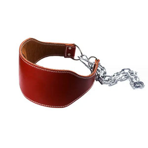Cinturón de cuero para levantamiento de pesas con cadena y cinturón de cuero de vaca de alta calidad para gimnasio - Product Image 4
