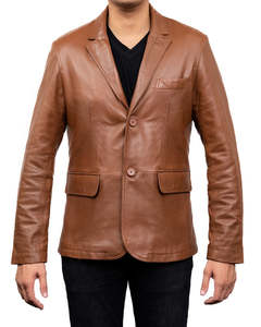 Veste en cuir Full Skin de créateur pour hommes, qualité luxe - Product Image 1