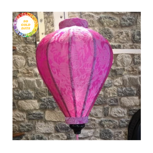 Lanternes en soie utilisant un cadre en bambou OEM pour des lanternes de mariage personnalisées et une décoration intérieure faite à la main au Vietnam - Product Image 3