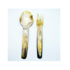 Tenedor de carne de cuerno de búfalo hecho a mano más vendido, juego de cuchara de cubiertos de desierto de cuerno de búfalo personalizado, perfecto para uso en utensilios de cocina - Product Image 1