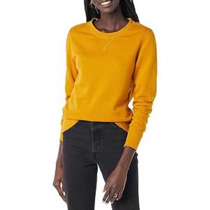 เสื้อสเวตเตอร์คอกลมผ้าฝ้ายธรรมดาปักลายเสื้อกีฬา - Product Image 6