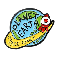 Épingle de revers promotionnelle, produit personnalisé du jour de la terre il n'y a pas de planète B cadeau du jour de la terre épingle en émail de la planète