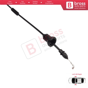 BDP68 Inner Door Release Locking Latch Bowden Cable Front 5P08370858 for Cordoba Toledo MK2 - Product Image 2
