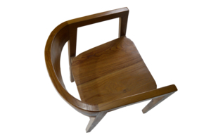 SOLOBEAT Modern Eco-Friendly Sculpted Solid Teak <b>Restaurant</b> Lounge Chair Premium Handcrafted Outdoor Dining <b>Furniture</b> - Product Image 5