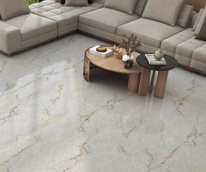 Carreaux de sol en porcelaine polie grand format intérieur 600 x 1200 mm 10 mm pour la maison, le salon, les hôtels, les salles de sport, la salle de bain, la cour - Product Image 3