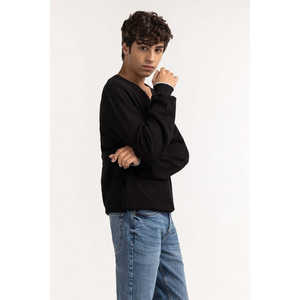 เสื้อสเวตเตอร์แฟชั่นสีดำสำหรับผู้ชาย MN-SWT-WS23-182A - Product Image 4