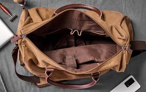 กระเป๋าดัฟเฟิลกระเป๋าหนังส่วนบุคคลสำหรับเป็นของขวัญของเจ้าบ่าวมีซิปกระเป๋ารองเท้าแฟชั่นสำหรับใส่รองเท้า Christmas-LCRG-0048ประจำวันของพ่อ - Product Image 4