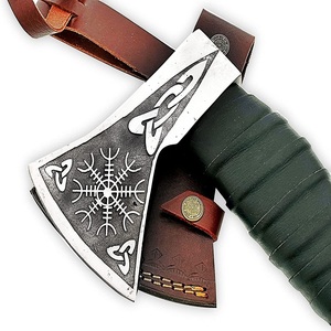 Wholesale Customized OEM ODM Cutlery Factory Damascus High Carbon Steel Camping Hatchet <b>Axe</b> Damascus <b>Axe</b> Head Wood <b>Handle</b> <b>Axe</b> - Product Image 5