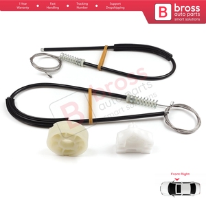 BWR5108 Kit de reparación de regulador de ventana puerta derecha para Master MK3 Vauxhall Movano B NV400 X62 Interstar 807200008R Bross Auto Parts - Product Image 5