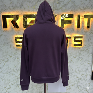 เสื้อมีฮู้ดแบบซิปใส่ได้ทั้งชายและหญิงสีทึบพลอยเทียมราคาไม่แพงสไตล์ลำลอง - Product Image 5