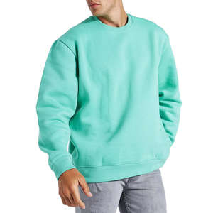Sudadera de Invierno para Hombre, Cuello Redondo, Cierre de Cremallera, 100% Algodón, Lisa, Corta - Product Image 6