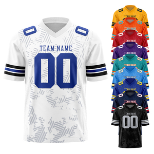 เสื้อฟุตบอลสหรัฐอเมริกา26 saquon Barkley 1 jalen hurts 33 dejean 11สีน้ำตาล62 kelce 6เสื้อเย็บเสื้อเชิ๊ตเสื้อสีเขียวเคลลี่ - Product Image 1