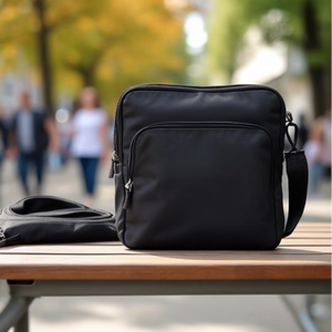 Soennecken Stuttgart 5169 Nylon Notebook <b>Bag</b> Black - Product Image 3