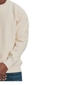Sudadera de Forro Polar Beige para Hombre, Cuello Redondo, Manga Larga, Informal, Suave, de Algodón, Cálida para Invierno, Diseño Personalizado OEM - Product Image 2