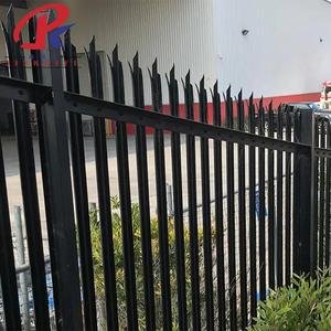 Nouvelle clôture de sécurité extérieure moderne en métal traité thermiquement, panneau <span class=keywords><strong>tubulaire</strong></span> en fer, revêtement en poudre, antirouille, 8 pieds, palissade pour maison et jardin - Product Image 6