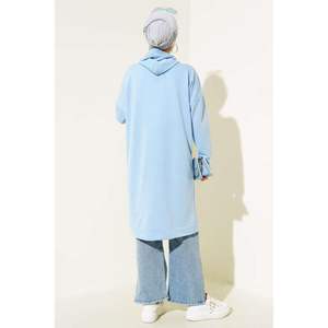 Tunique à Poches Kangourou Bleu Bébé - Product Image 4