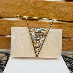 Bolso de mano de resina a la moda con diseño único para uso en fiestas Bolso de mano de resina personalizado con estilo personalizado para ocasiones especiales - Product Image 3