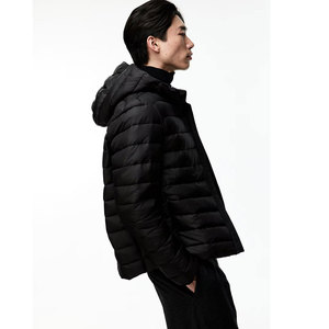 Custom Waterproof <b>Canvas</b> Lightweight Puffer Outdoor <b>Jacket</b> Breathable Solid Color <b>Men</b> - Product Image 5