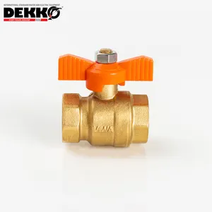 DEKKO 워터 밸브 제조업체 황동 금속 기술 중학교 스프링 밸브 황동 볼 밸브
