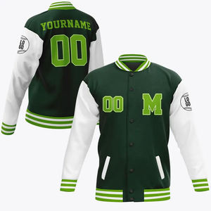 Chaqueta con letras bordadas para hombre, chaqueta de béisbol holgada de Hip Hop callejero, ropa informal, chaqueta para actividades al aire libre para hombre - Product Image 6