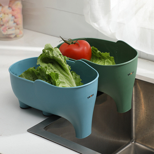 Cesta de <span class=keywords><strong>drenaje</strong></span> moderna y ecológica para cocina, marca Elephant, con accesorios de plástico para frutas y verduras - Product Image 3