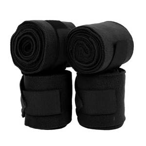 Vendas de poliéster polar negro para caballos, vendas suaves ajustables para patas, 60x80x90cm, para equitación, entrenamiento y competición - Product Image 6