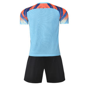 Setelan Seragam Sepak Bola, Setelan Seragam Sepak Bola Lengan Pendek Cepat Kering, Desain Logo Kustom, Set Seragam Katun 100% - Product Image 6