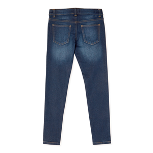 Pantalon en jean pour femmes, taille élastique, extensible, mi-long, personnalisé, prix bas, vente en gros - Product Image 5