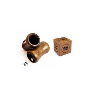 ถ้วยลูกเต๋าไม้และชุดลูกเต๋า vido - Product Image 1