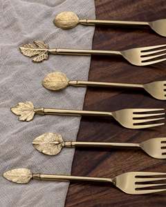 Tenedor de cena con mango de diseño de plomo de Metal de Venta caliente a precio a granel con personalización de logotipo - Product Image 4