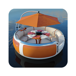 Bote Inflable para Exteriores, Tipo Donut, con Carpa Flotante, Plataforma de Acoplamiento para Yate, Casa Flotante para Acampar, para 5-10 Personas - Product Image 6