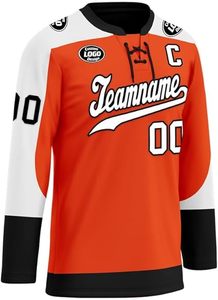 Vente en gros sur mesure unisexe de haute qualité confortable séchage rapide respirant 100% polyester ensemble d'uniformes de hockey sur glace à vendre - Product Image 2