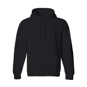Wholesale Embroidered Plain Logo 380g Cotton Blended Men's Classic Unisex Oversized Fleece Pocket Custom Thermal <b>Hoodies</b> - Product Image 6