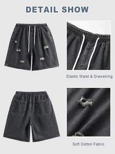 Pantalones cortos de mezclilla a la moda de verano para hombre personalizados, nuevos pantalones cortos de mezclilla informales para la venta en línea a precio razonable - Product Image 5