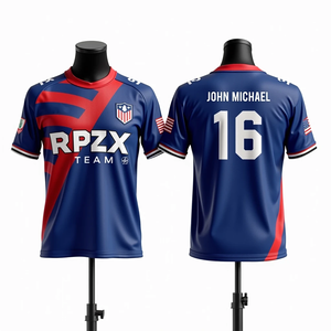 Alta calidad 100% algodón cuello redondo ropa deportiva personalizada sublimada hombres Softball baloncesto fútbol pesca Jerseys - Product Image 1